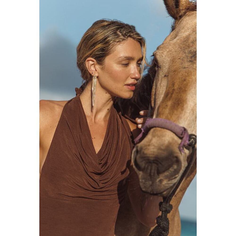 Lulus See Me Glowing Gold Fringe Drop Earrings